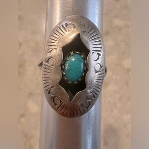 Vintage Native American Shadowbox Ring